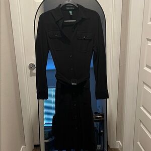 Ralph Lauren Black Long Sleeve Dress